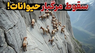 سقوط وحشتناک حیوانات در مقابل دوربین
