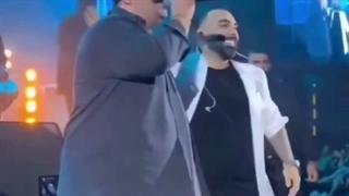 خواندن بهنام بانی وسط کنسرت مسعود صادقلو