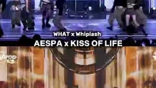شباهت دنس آهنگ What از کیس آف لایف Kiss of life به whiplash از اسپا Aespa