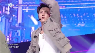 اجرای آهنگ Bloody paradise انهایپن در music bank