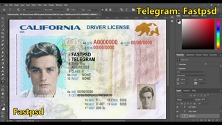 california driving license 2026 edit with photoshop