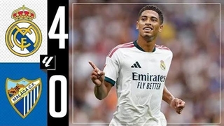 خلاصه بازی رئال مادرید 4-0 مالاگا (لالیگا)