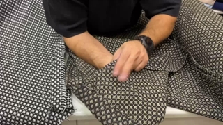 پارچه پاییزه و زمستانه شانل پشمی  سفید مشکی طرح ریز