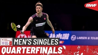 مسابقه یک چهارم نهایی بدمینتون BWF World Championships 2026 سینگل مردان -Anders Antonsen از دانمارک درمقابلKodai Naraoka از ژاپن