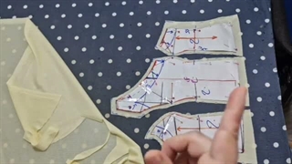 آموزش برش و دوخت دکلته رومی شماره ۱