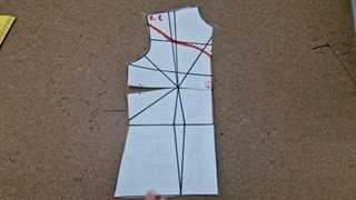 آموزش الگوکشی آستین قایقی یا دکلته سارا(شماره ۱)- آموزش برش و دوخت آستین قایقی داخل کانال هست