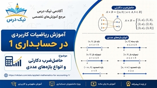 آموزش حاصل‌ضرب دکارتی و انواع بازه‌های عددی – آکادمی نیک درس