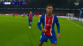 کل اول psg به بلوگرانا (گل زیبای دوئه)
