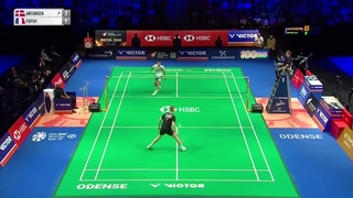 مسابقه نیمه نهایی بدمینتون VICTOR Denmark Open 2026 سینگل مردان - Anders Antonsen از دانمارک درمقابل Christo Popov از فرانسه