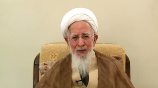 آیت الله جوادی آملی خطاب به مردم در تجمعات خیابانی با پرچم ها - شما پیغمبر زاده اید 1405