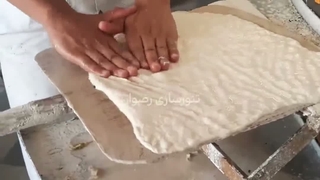 آموزش شاطری سنگک با تنور سنگک رضوان