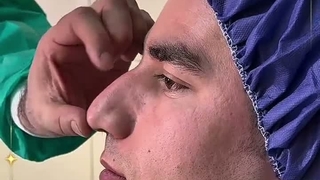 نمونه کار واقعی عمل بینی استخوانی بلافاصله بعد از جراحی